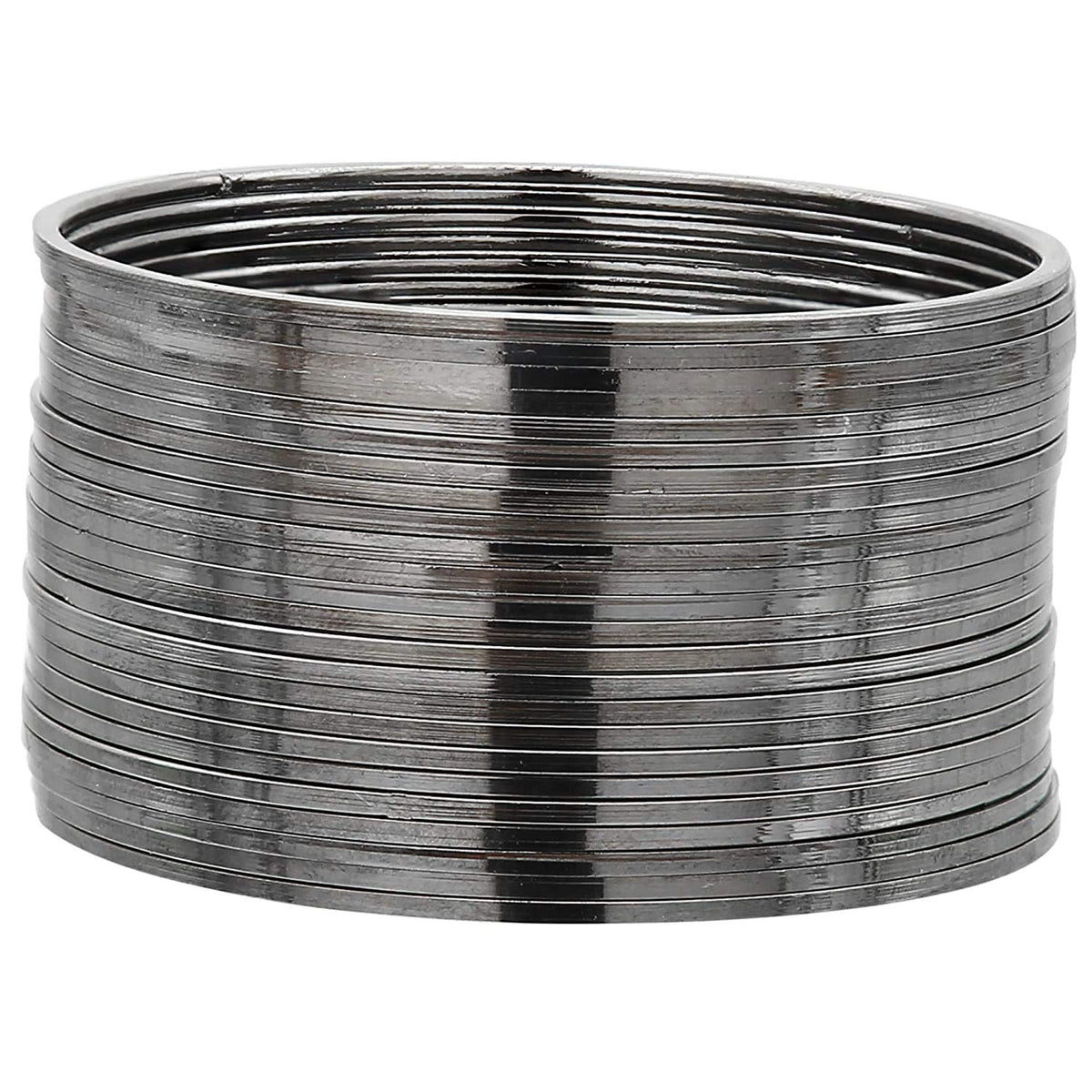 T4 Jewels Golden/Silver/Black Traditional Oxidised Plain Bangles (Party & Functions) For Women & Girls - (Set Of 24 Bangles) T4 Jewels