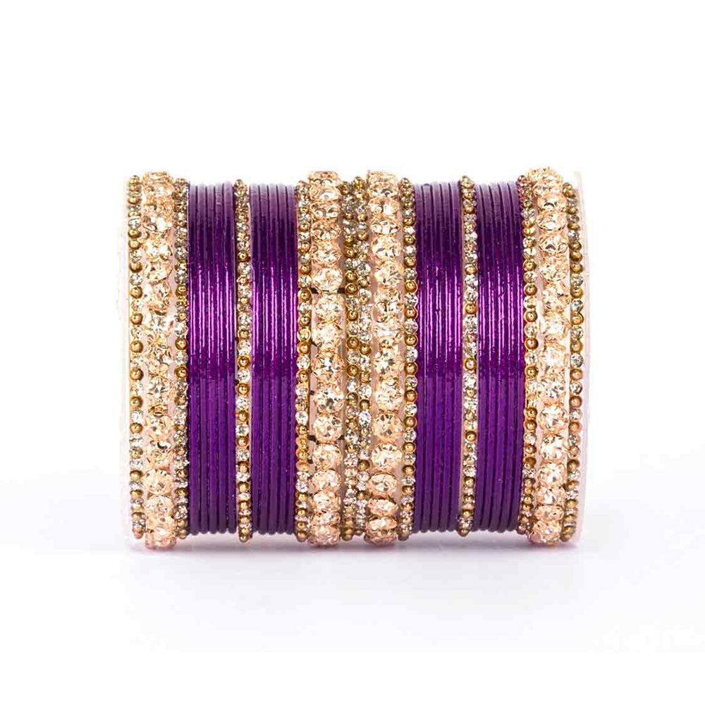 Beautiful Shimmering Brass Bangle Set