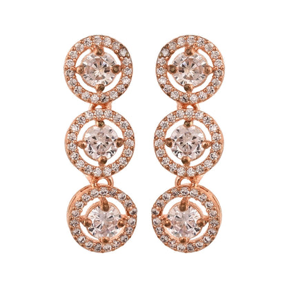 Be the Center of Attention with this Handcrafted CZ Necklace Set T4 Jewels