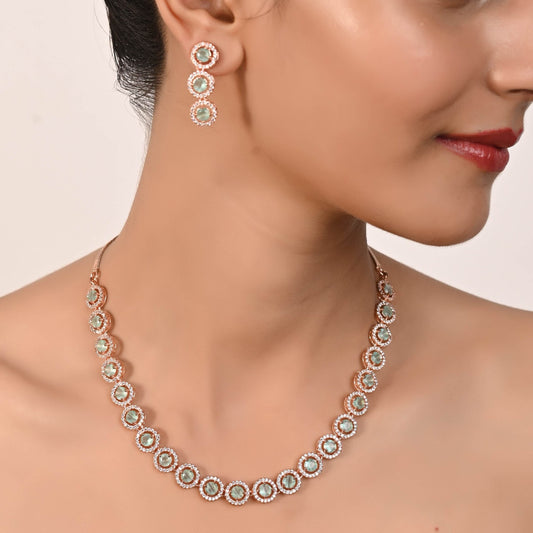The Perfect CZ Necklace Set for the Perfect Woman: Handcrafted with Love T4 Jewels