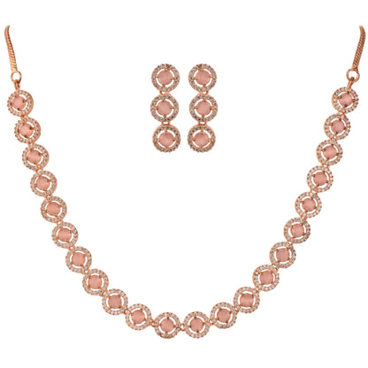Luxury at its Best: Handcrafted CZ Necklace Set for Women T4 Jewels