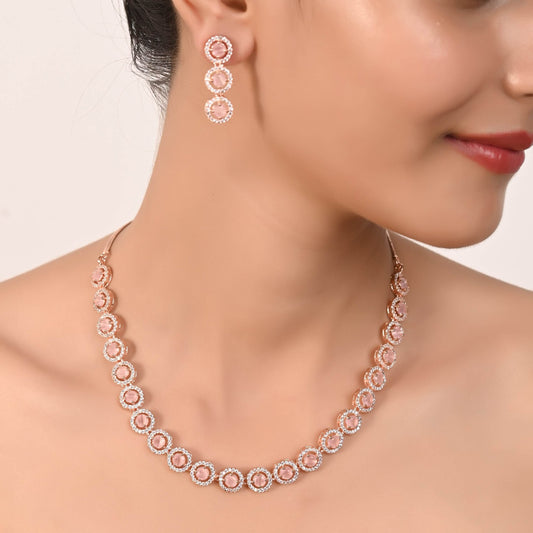 Luxury at its Best: Handcrafted CZ Necklace Set for Women T4 Jewels