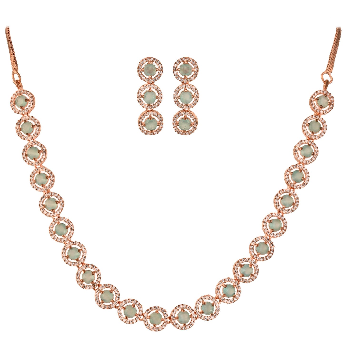 The Perfect CZ Necklace Set for the Perfect Woman: Handcrafted with Love T4 Jewels
