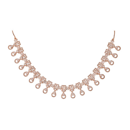 Refined CZ Necklace Set: Exquisite and Elegant Jewelry for Women T4 Jewels