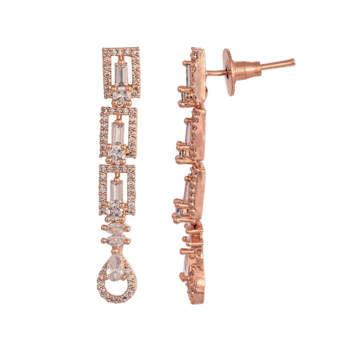 Refined CZ Necklace Set: Exquisite and Elegant Jewelry for Women T4 Jewels