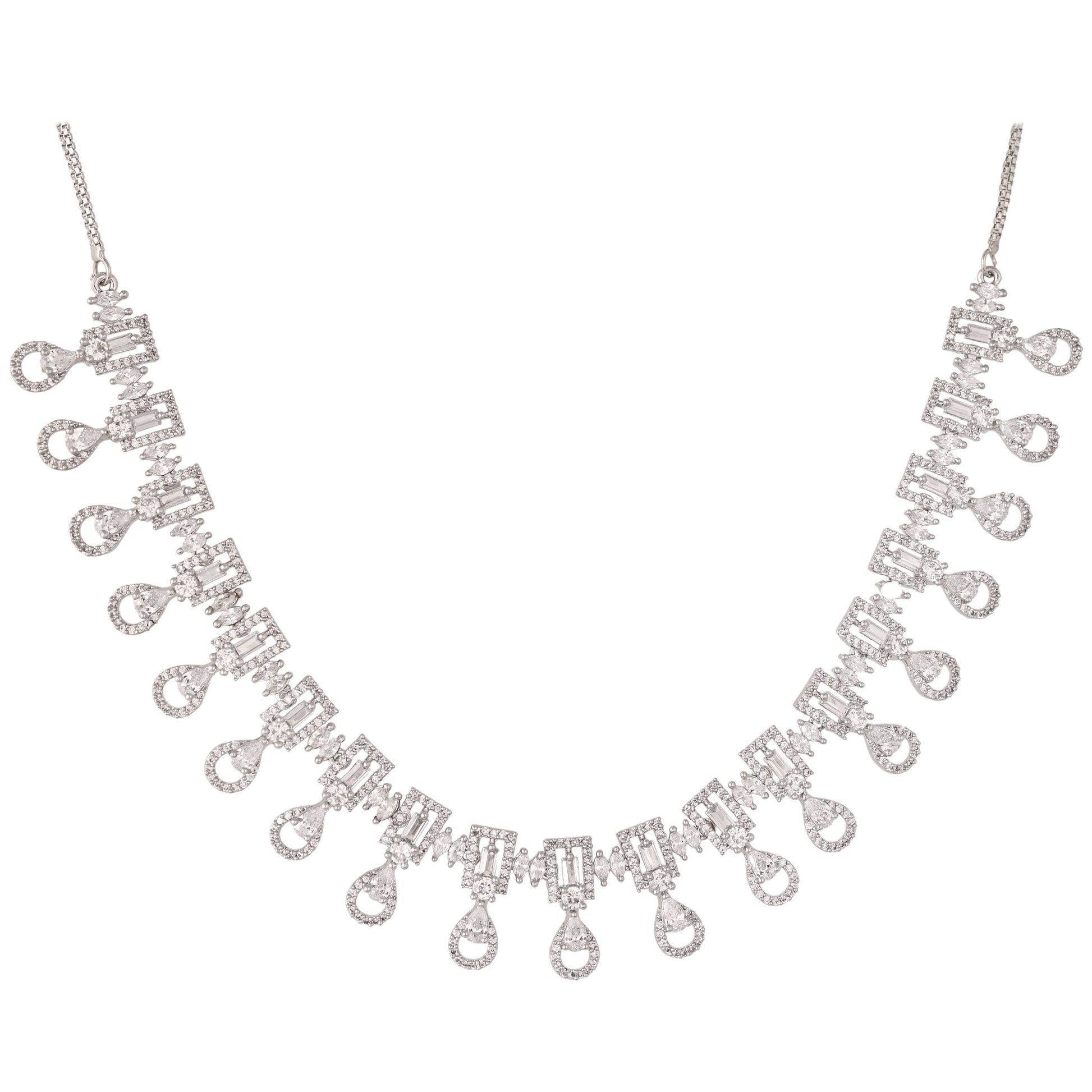 Stunning CZ Necklace Set: Luxury and Splendid Jewelry for Women T4 Jewels