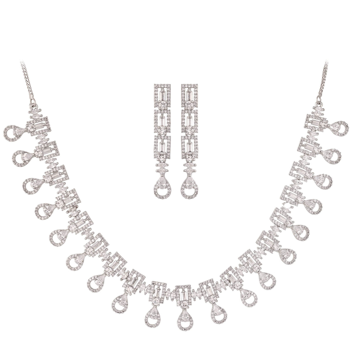 Stunning CZ Necklace Set: Luxury and Splendid Jewelry for Women T4 Jewels