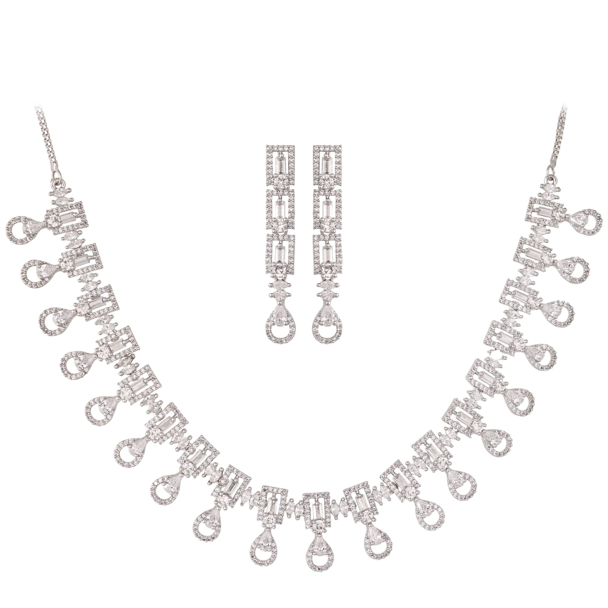 Stunning CZ Necklace Set: Luxury and Splendid Jewelry for Women T4 Jewels
