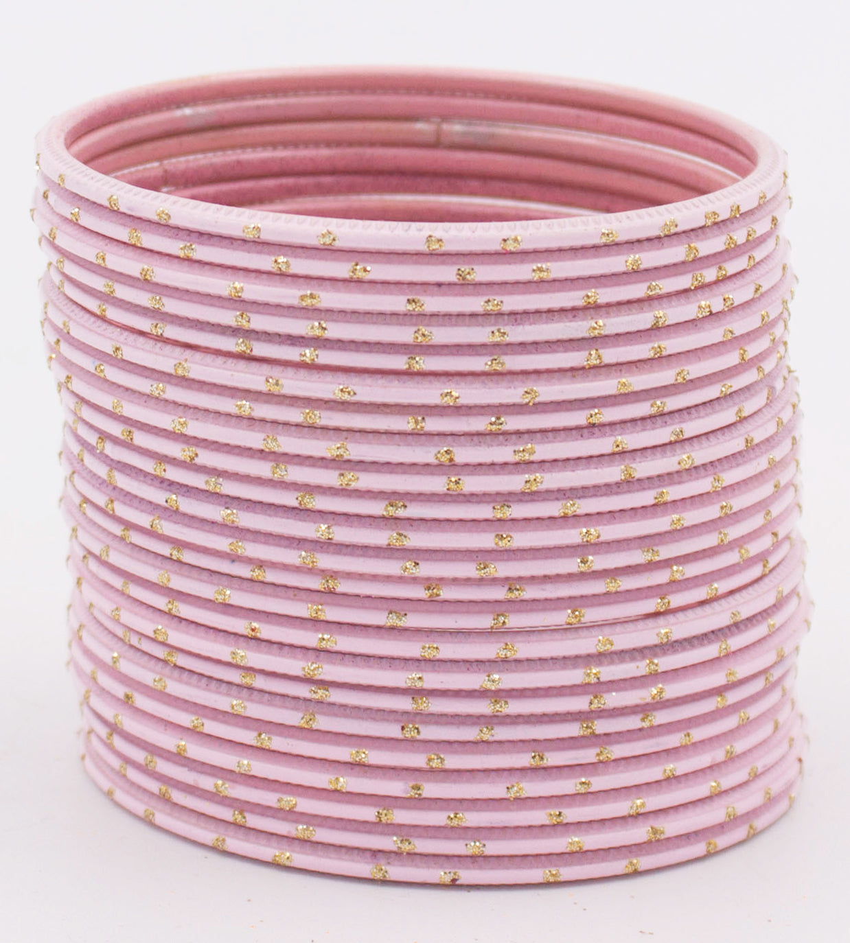 Set of 24 Plain Matte Textured Metal Bangles By T4 Jewels