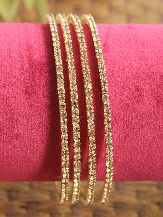 Avika Bangle Set Golden Bangles T4 Jewels