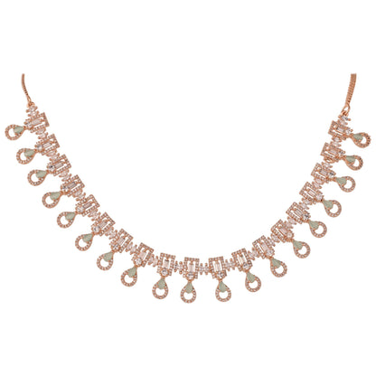 Elegant and Timeless: Handcrafted CZ Necklace Set for the Modern Woman T4 Jewels