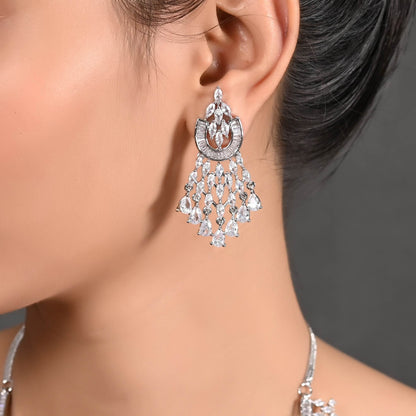 Dazzle in Style: CZ Necklace Set with Handcrafted Perfection T4 Jewels