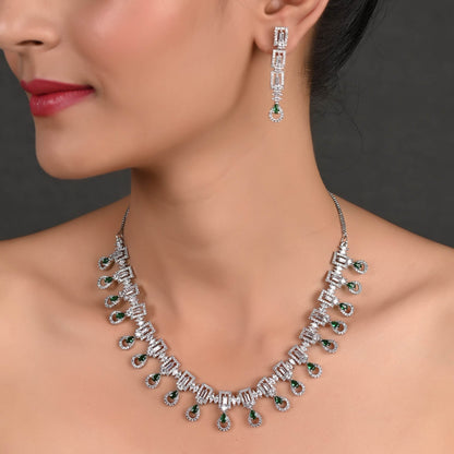 Glamorous CZ Necklace Set: Luxurious and Charming Jewelry for Women T4 Jewels