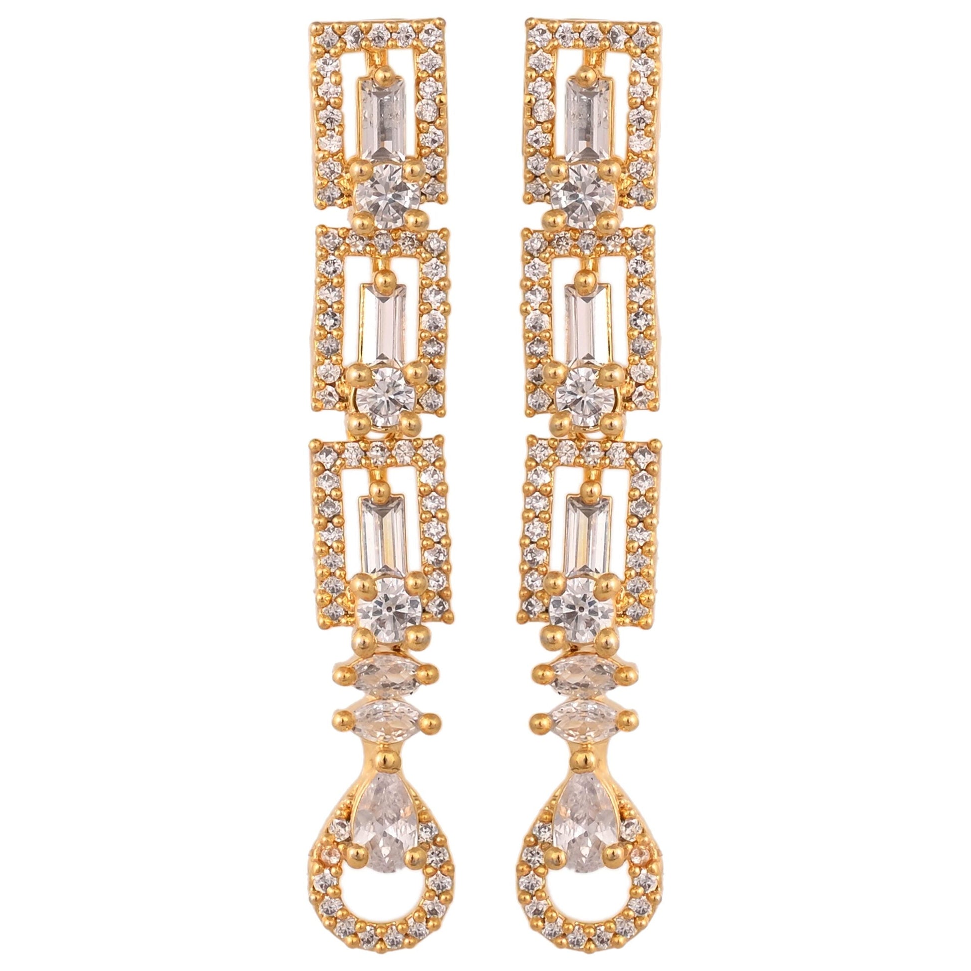 Exotic CZ Necklace Set: Delicate and Stylish Jewelry for Women T4 Jewels