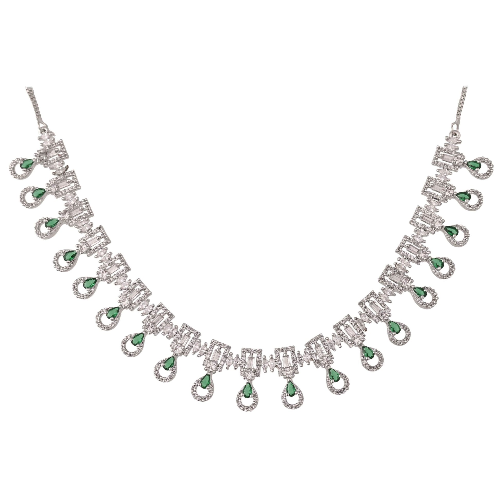 Glamorous CZ Necklace Set: Luxurious and Charming Jewelry for Women T4 Jewels