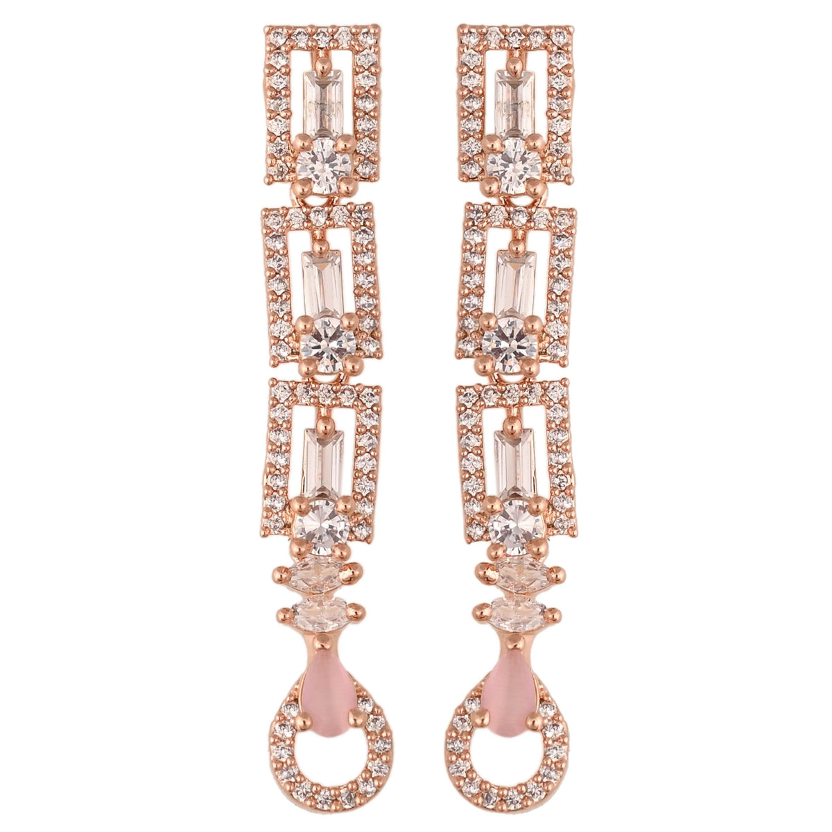 Splendid CZ Necklace Set: Refined and Beautiful Jewelry for Women T4 Jewels