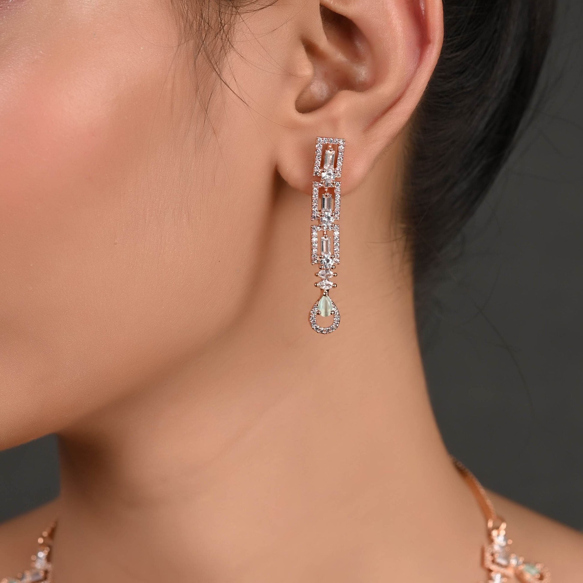 Elegant and Timeless: Handcrafted CZ Necklace Set for the Modern Woman T4 Jewels