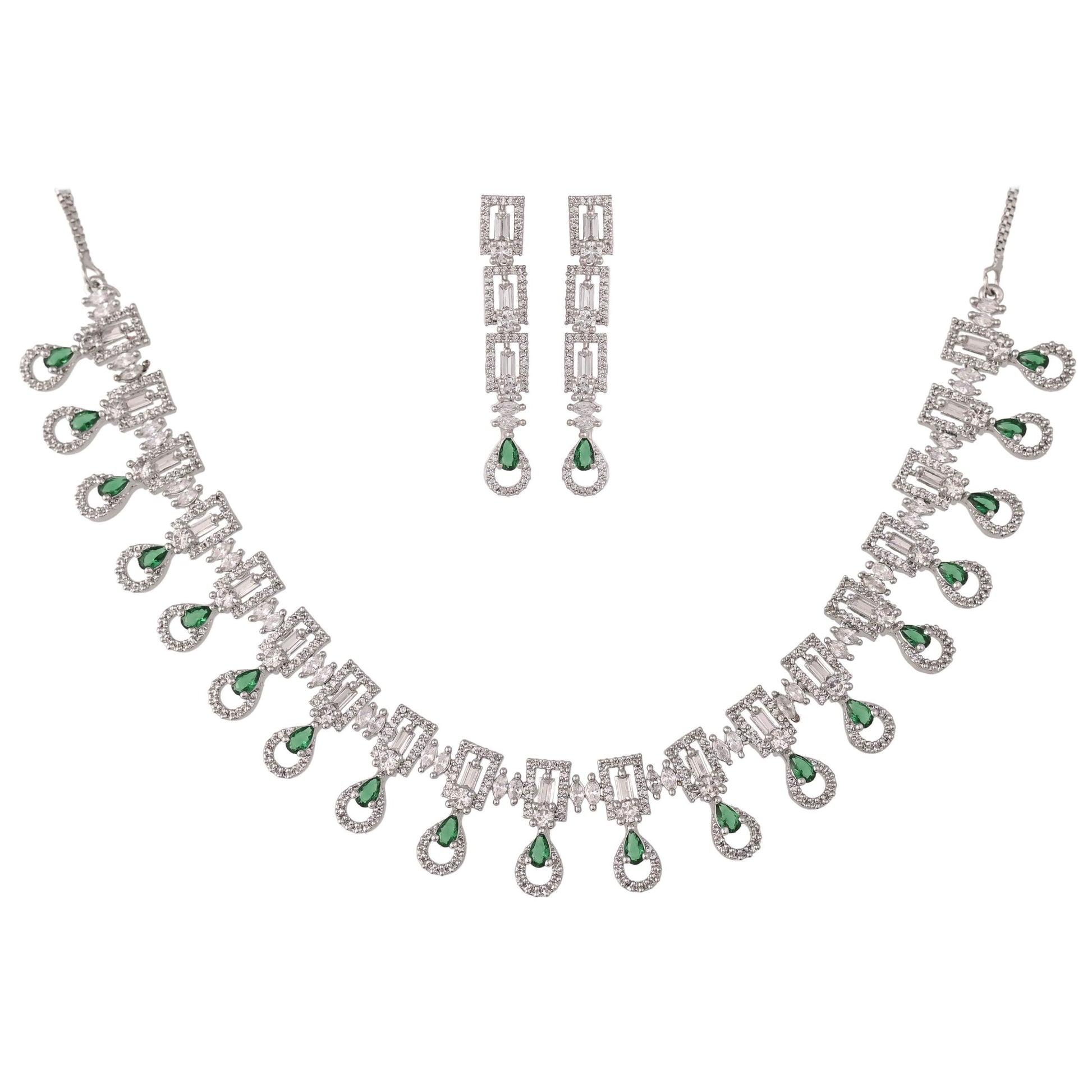 Glamorous CZ Necklace Set: Luxurious and Charming Jewelry for Women T4 Jewels