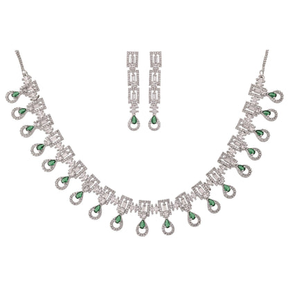 Glamorous CZ Necklace Set: Luxurious and Charming Jewelry for Women T4 Jewels