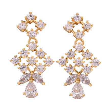 Exquisite Handmade CZ Necklace Set - An Heirloom Piece T4 Jewels