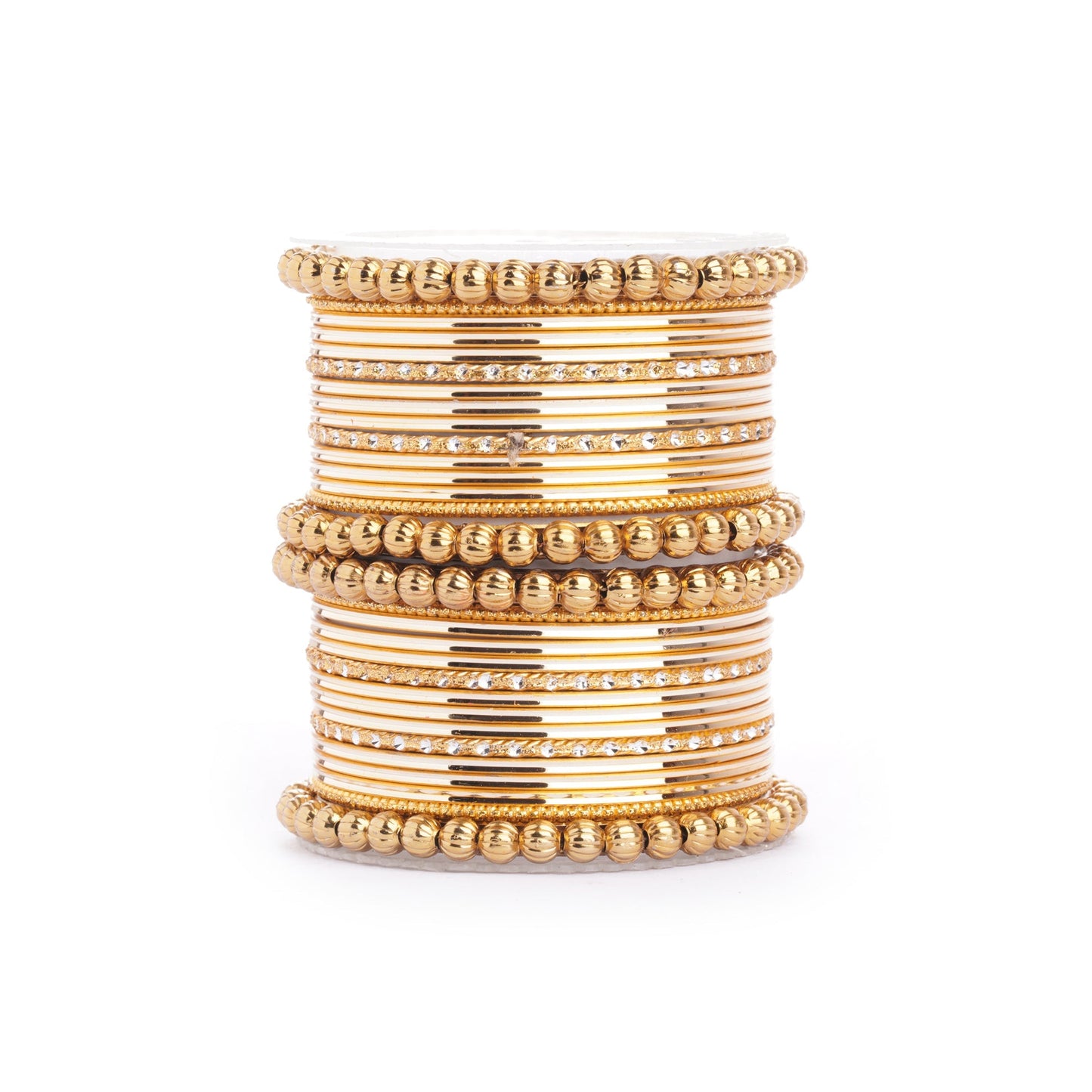 Traditional Indian Bangle Set with Antique Kadas designed for Women Golden All Bangle Sets T4 Jewels
