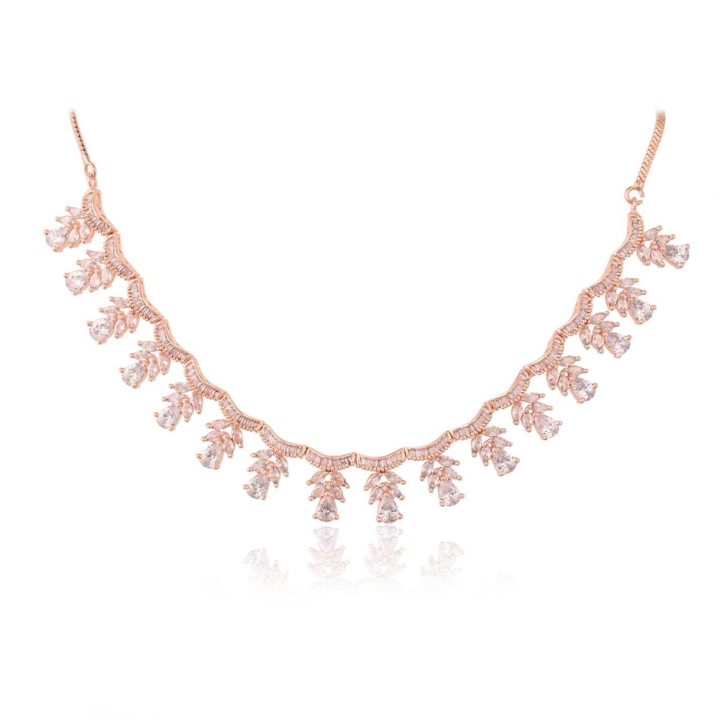 Luxurious CZ Necklace Set: High-End and Luxe Jewelry for Women T4 Jewels