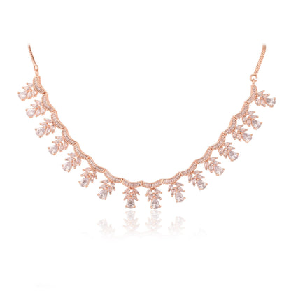 Luxurious CZ Necklace Set: High-End and Luxe Jewelry for Women T4 Jewels