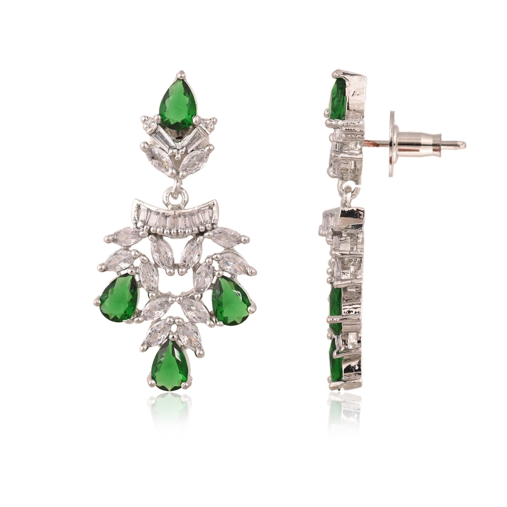 Grand CZ Necklace Set: Eye-Catching and Stylish Jewelry for Women T4 Jewels