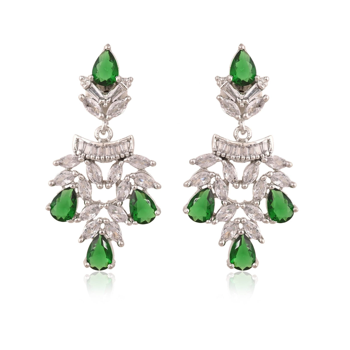 Grand CZ Necklace Set: Eye-Catching and Stylish Jewelry for Women T4 Jewels