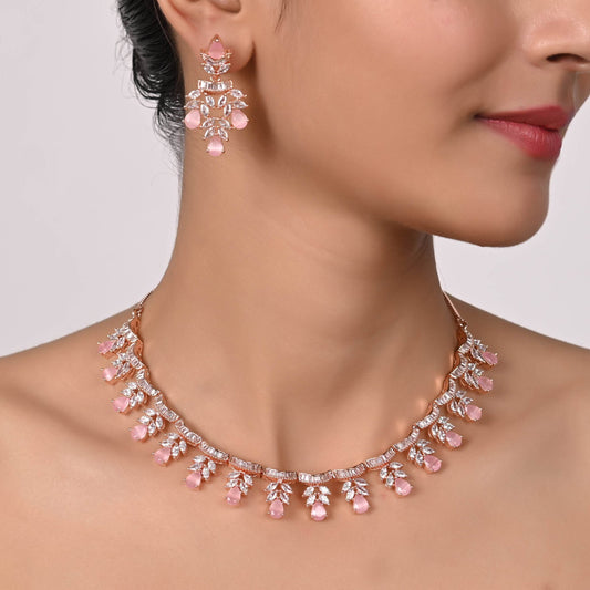 Exquisite CZ Necklace Set: Luxurious and Unique Jewelry for Women T4 Jewels