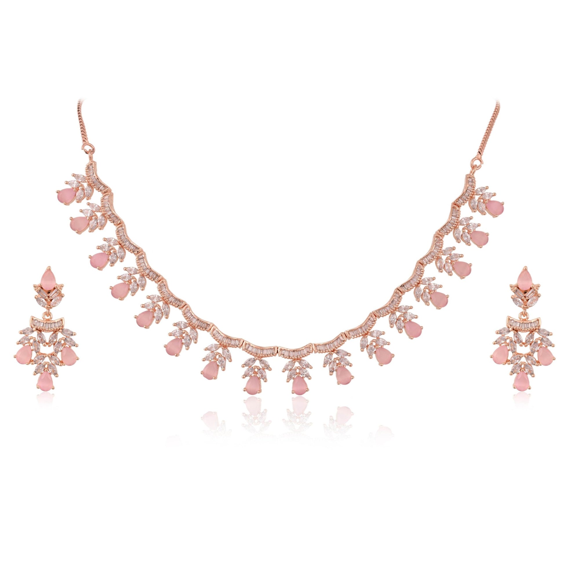 Exquisite CZ Necklace Set: Luxurious and Unique Jewelry for Women T4 Jewels