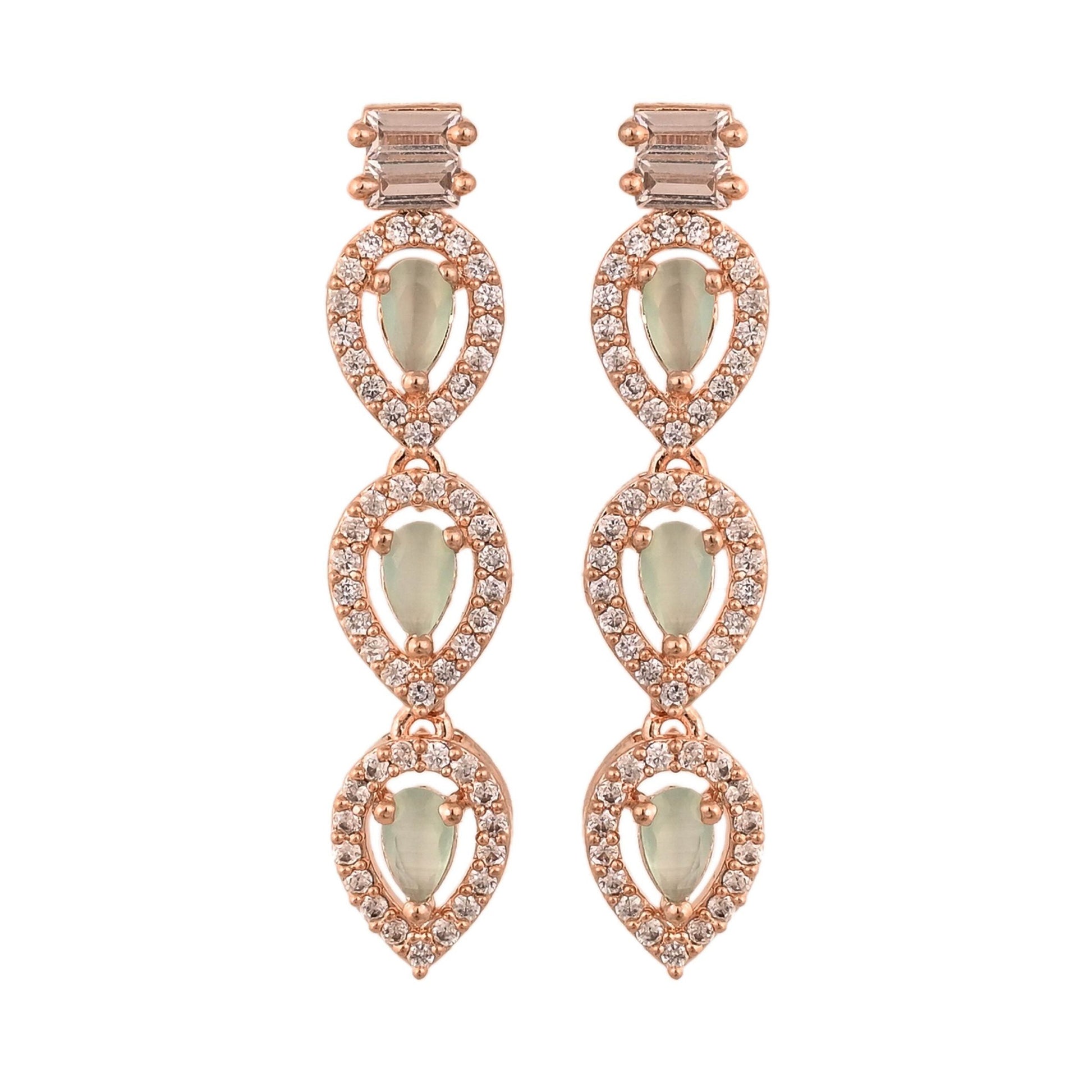 Stunning CZ Necklace Set, Handcrafted for the Bold and Beautiful T4 Jewels