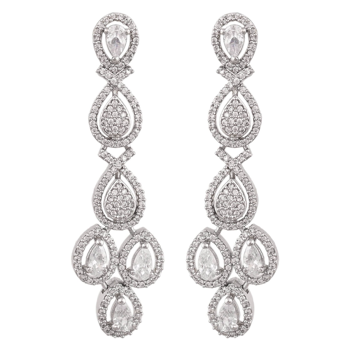 Sparkling Brilliance: Handcrafted CZ Necklace Set for the Dazzling Woman T4 Jewels