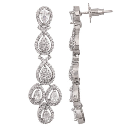 Sparkling Brilliance: Handcrafted CZ Necklace Set for the Dazzling Woman T4 Jewels