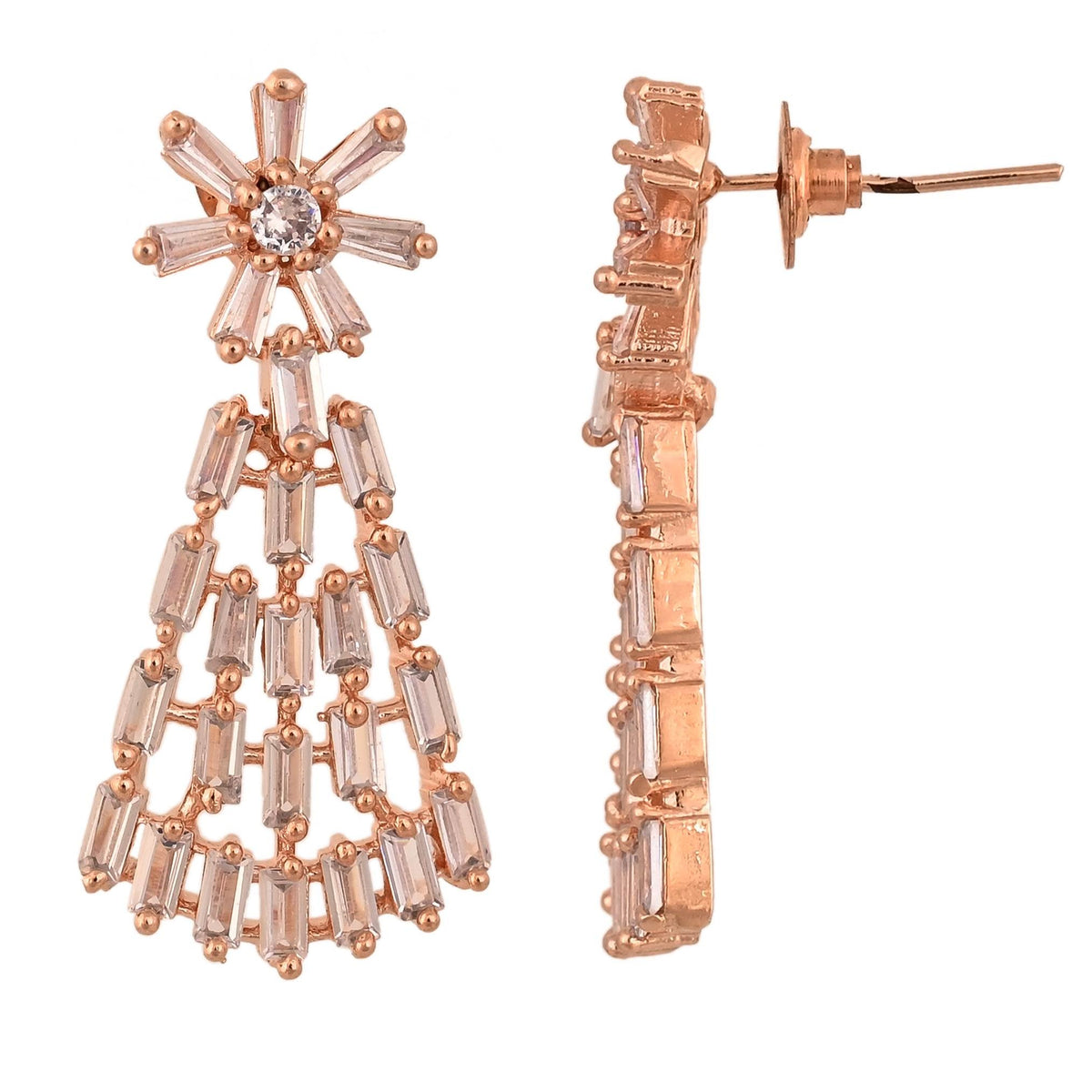 Unrivalled Beauty: Handcrafted CZ Necklace Set for Women who Love to Shine T4 Jewels