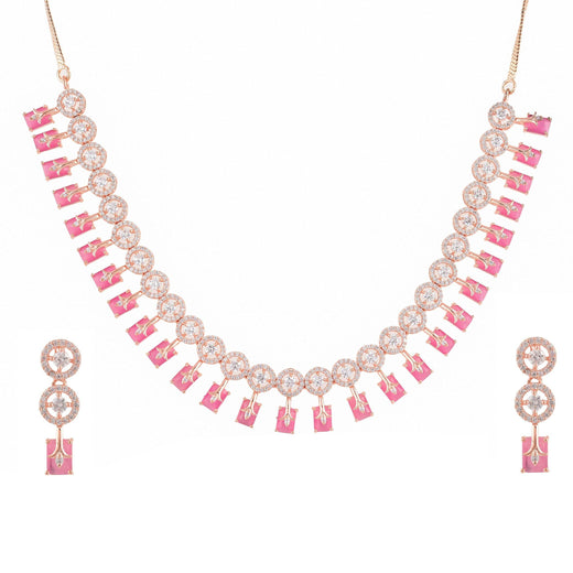 Unique Handmade CZ Necklace Set - A Standout Piece