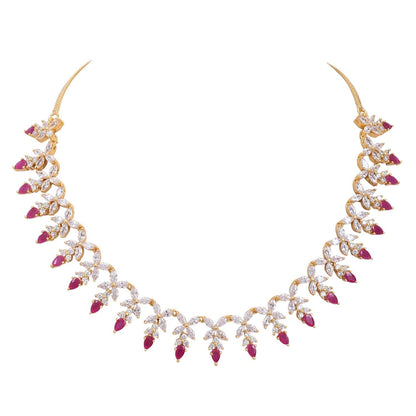 Sparkling CZ Necklace Set: Genuine and Classic Jewelry for Women T4 Jewels