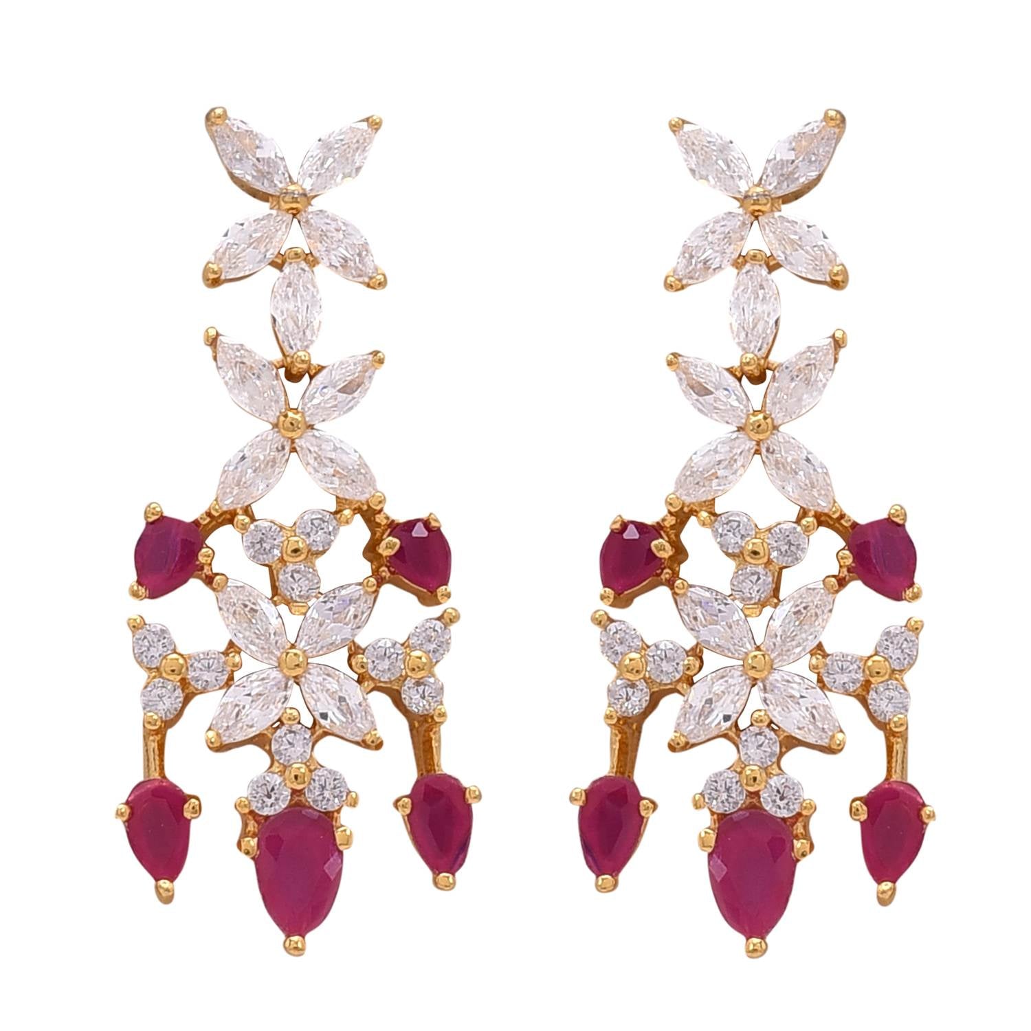 Sparkling CZ Necklace Set: Genuine and Classic Jewelry for Women T4 Jewels