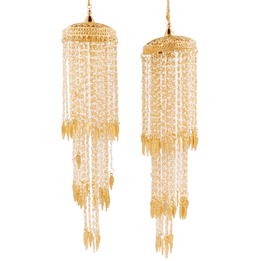 Jhumar Style Long Beaded Kaleere by T4 Jewels