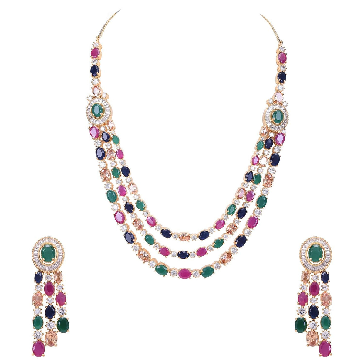 Timeless CZ Necklace Set for a Classic and Sophisticated Look T4 Jewels
