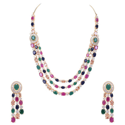 Timeless CZ Necklace Set for a Classic and Sophisticated Look T4 Jewels