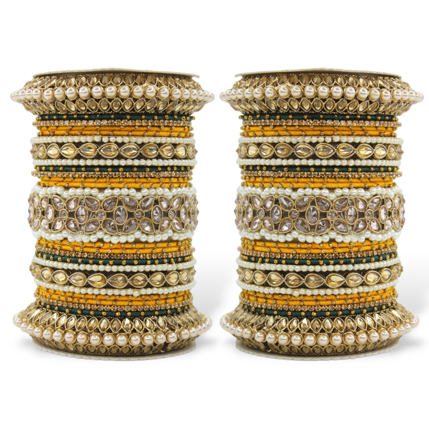 Beautiful Bridal Bangle Set with Pacheli Kada by T4 Jewels