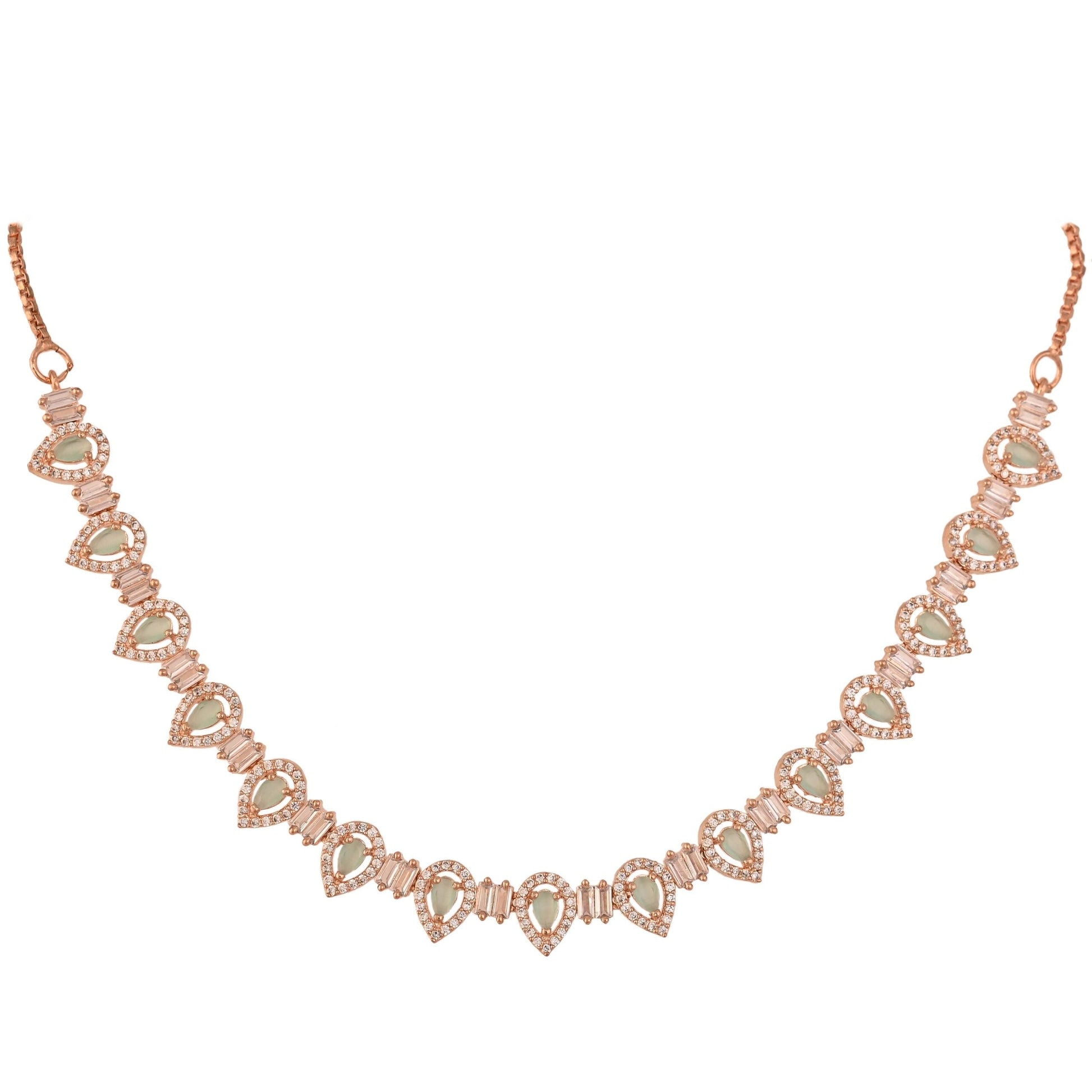 Stunning CZ Necklace Set, Handcrafted for the Bold and Beautiful T4 Jewels