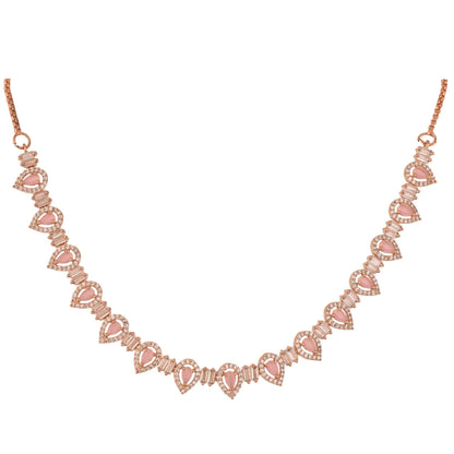Embrace Your Beauty with this Handcrafted CZ Necklace Set T4 Jewels