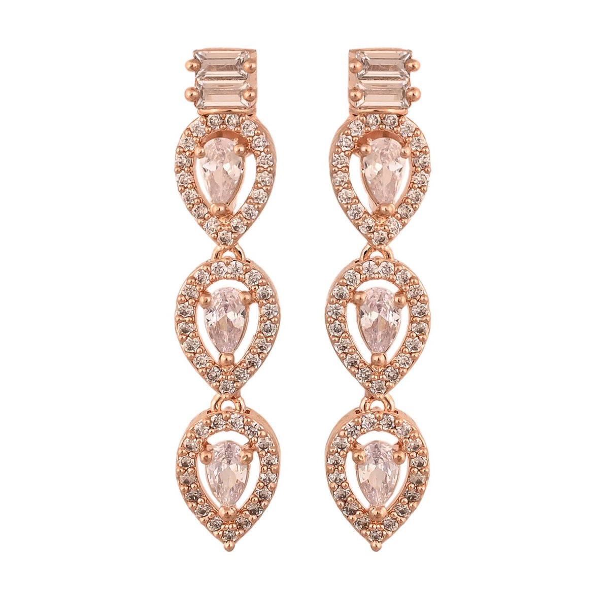 Handcrafted CZ Necklace Set: A Stunning Piece of Art T4 Jewels