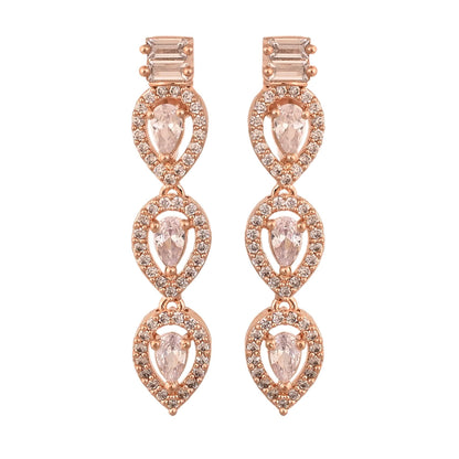 Handcrafted CZ Necklace Set: A Stunning Piece of Art T4 Jewels