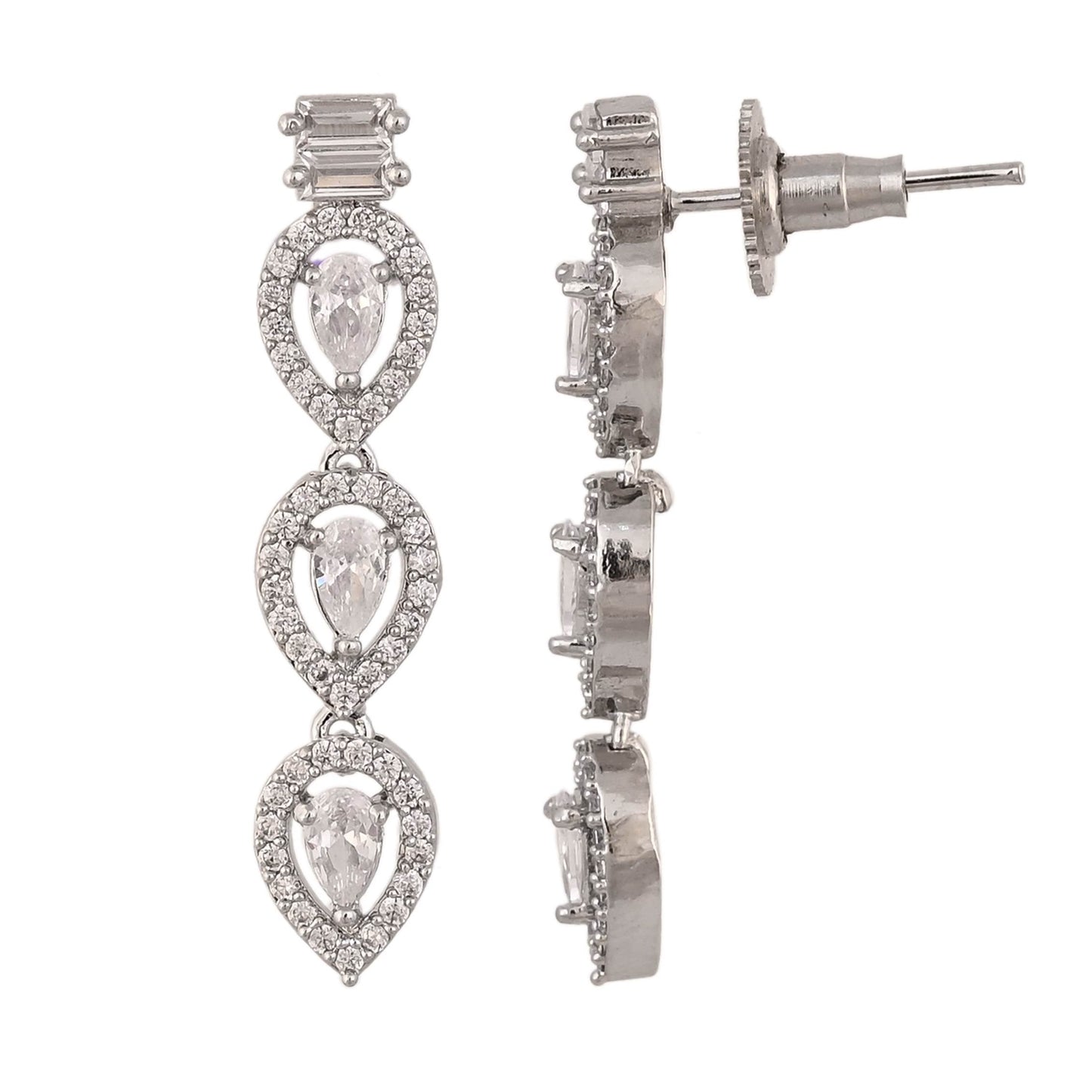 Unmatched Elegance: Handcrafted CZ Necklace Set for the Modern Fashionista T4 Jewels
