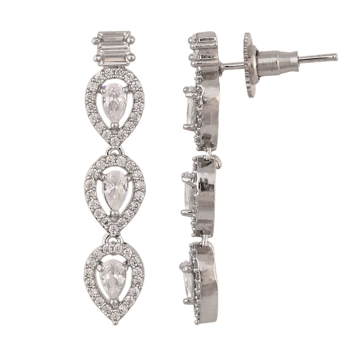 Unmatched Elegance: Handcrafted CZ Necklace Set for the Modern Fashionista T4 Jewels
