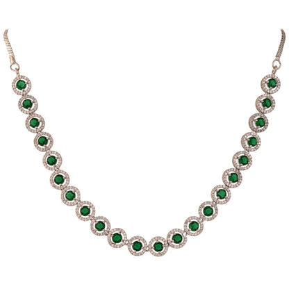A Touch of Sparkle: Handcrafted CZ Necklace Set for Every Occasion T4 Jewels