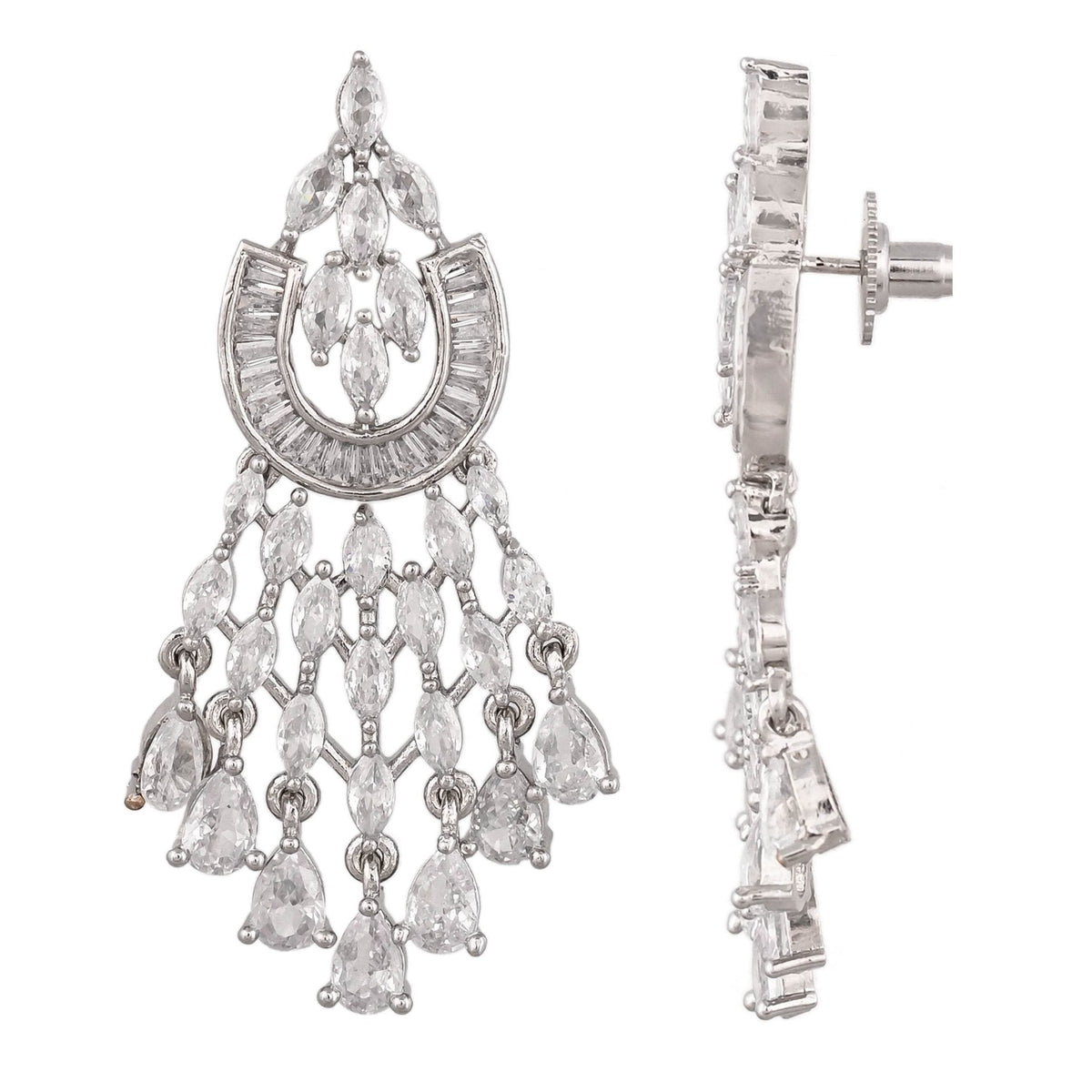 Dazzle in Style: CZ Necklace Set with Handcrafted Perfection T4 Jewels